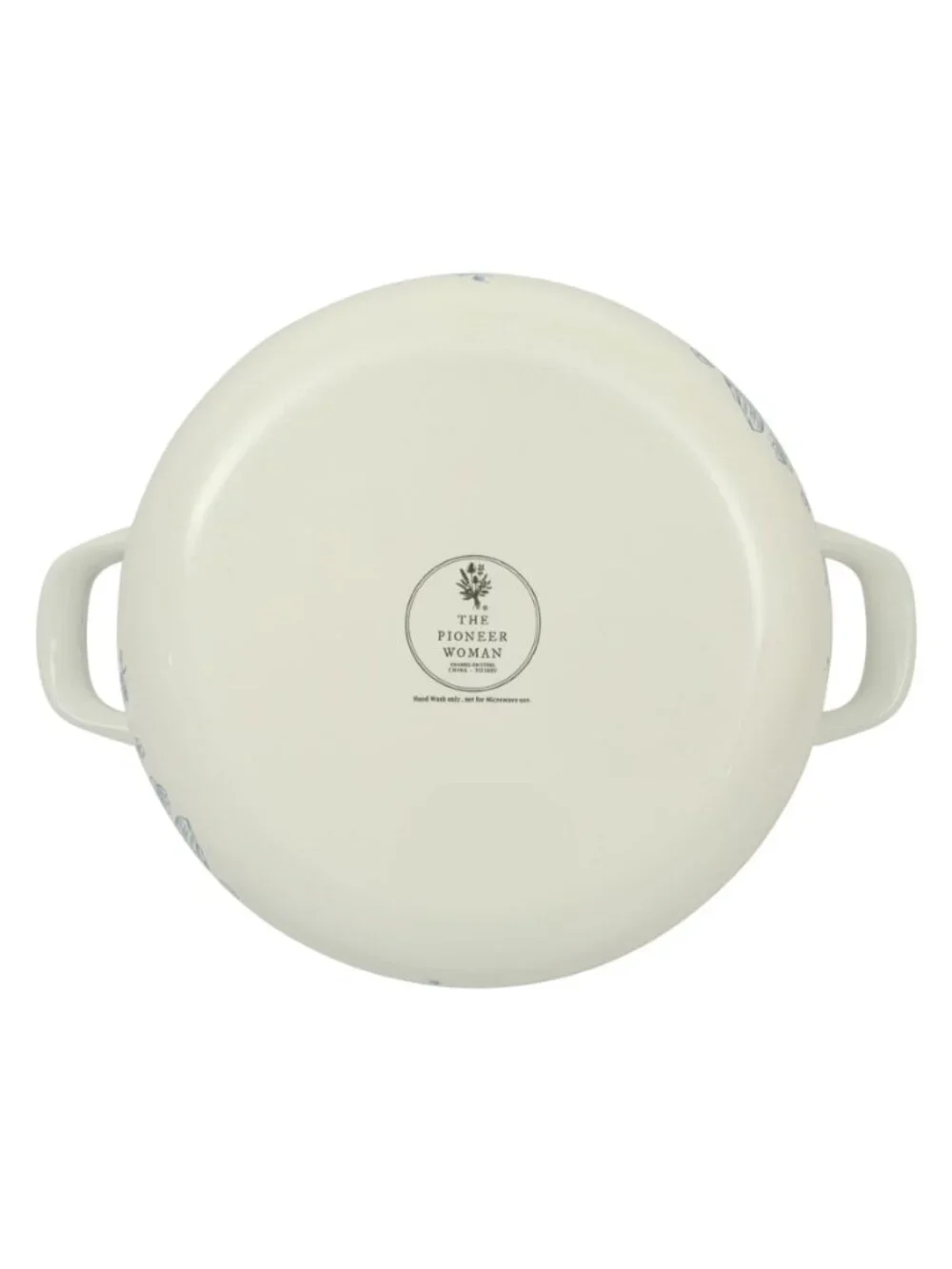 The Pioneer Woman Blue Agatha Collection 6 Qt Floral Enamel Dutch Oven with Lid